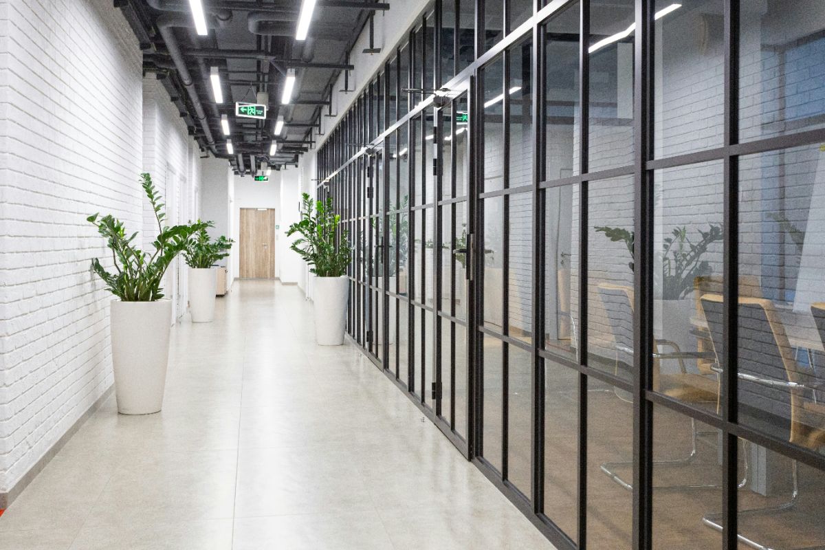 Finished commercial interior after fit-out and refurbishment works
