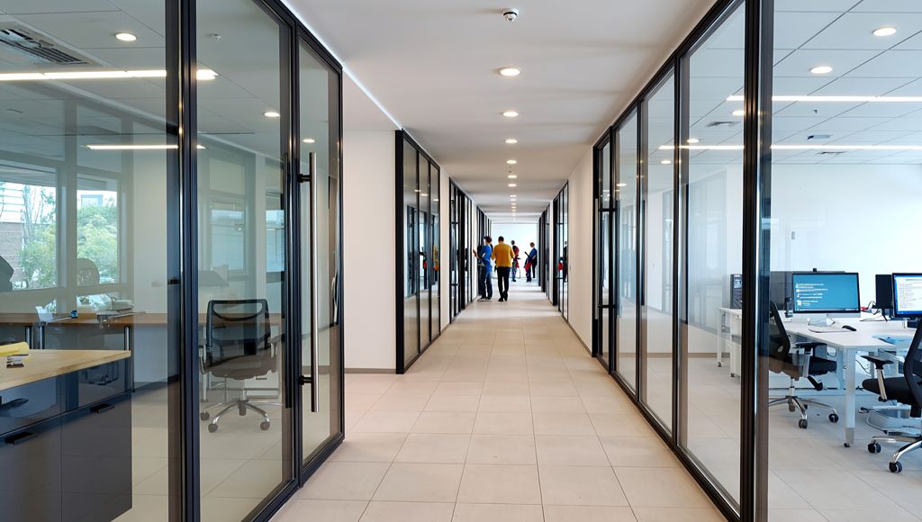 Commercial fit-out works creating a functional interior workspace