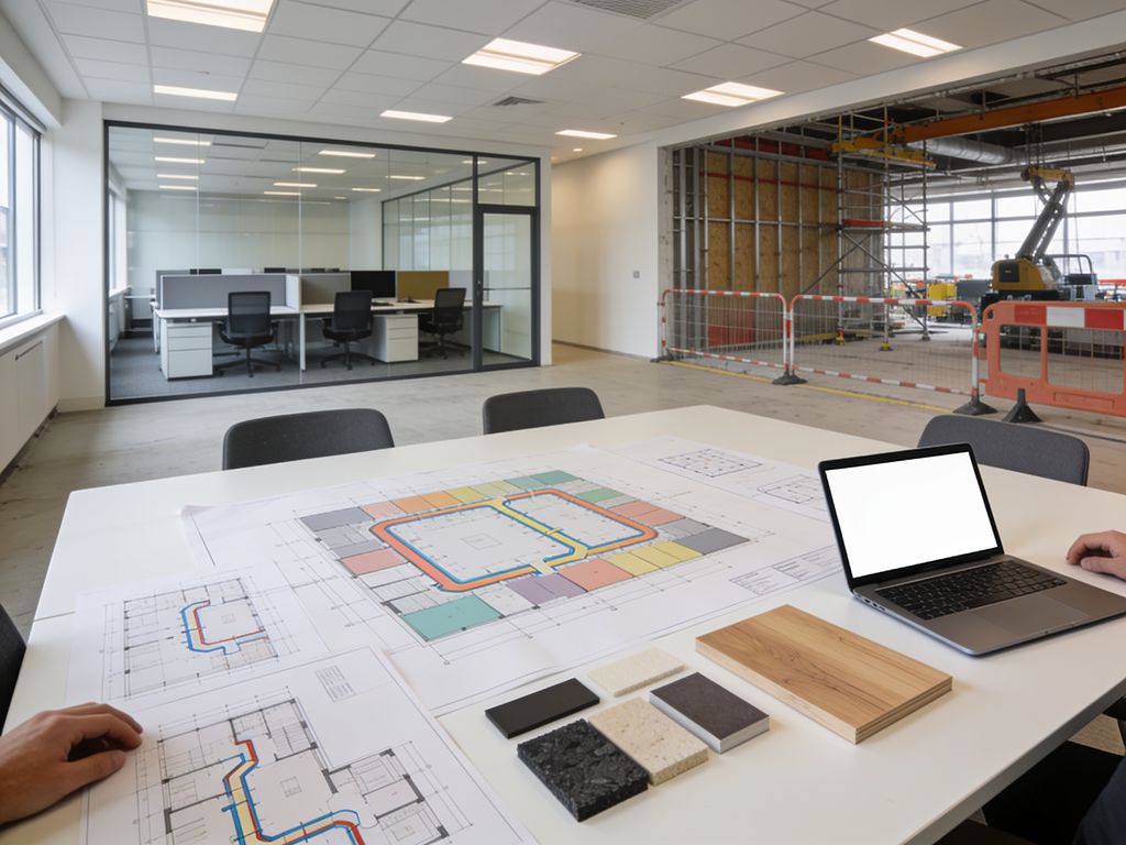 Fit-out phasing and stakeholder coordination for an occupied commercial building.